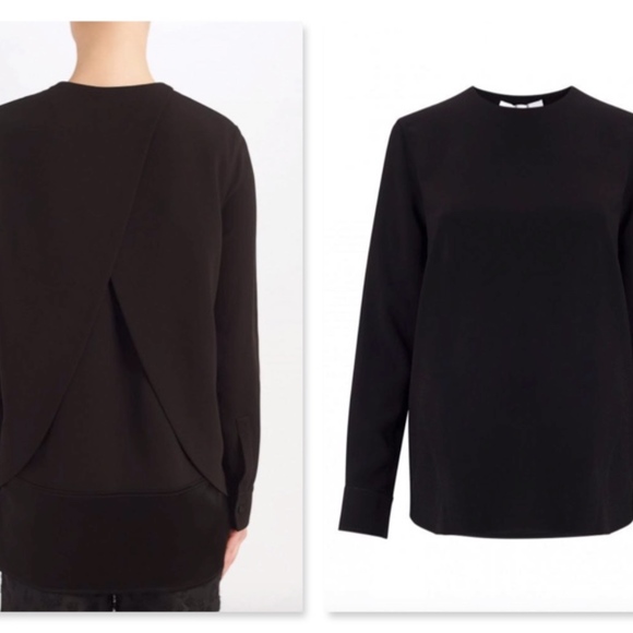 NWT Alexander Wang Black Tunic Top With Cross Size 0 - Picture 3 of 3